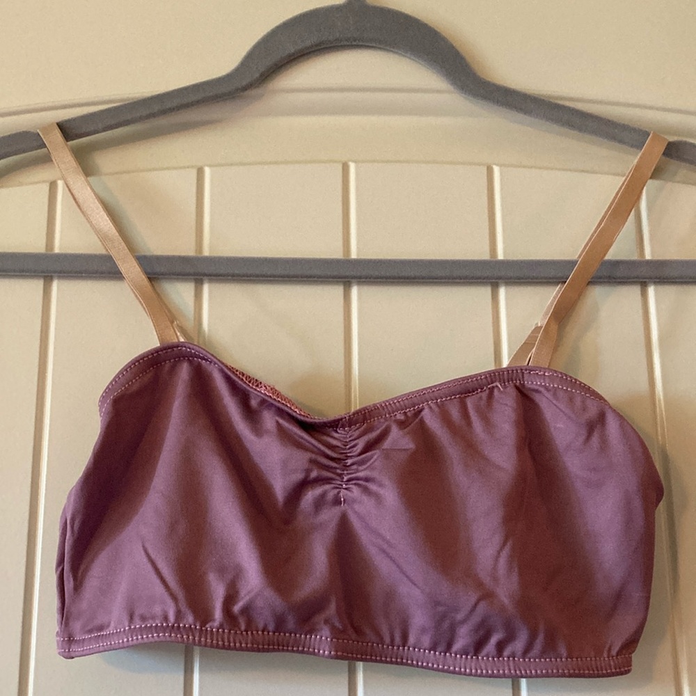 Weissman Mauve Bandeau with Adjustable Straps